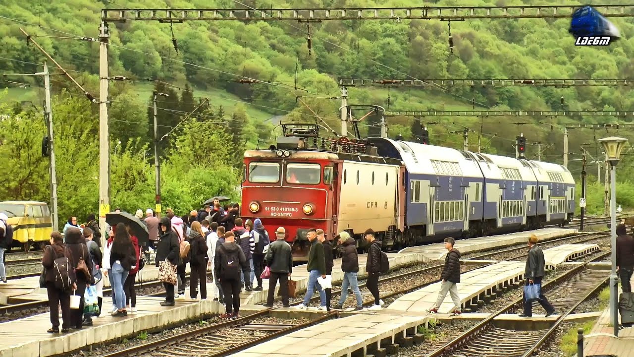 Trenuri în Gara Năsăud 🚂🚊🚄 Trains in Năsăud Railway Station - 18 Aprilie 2024