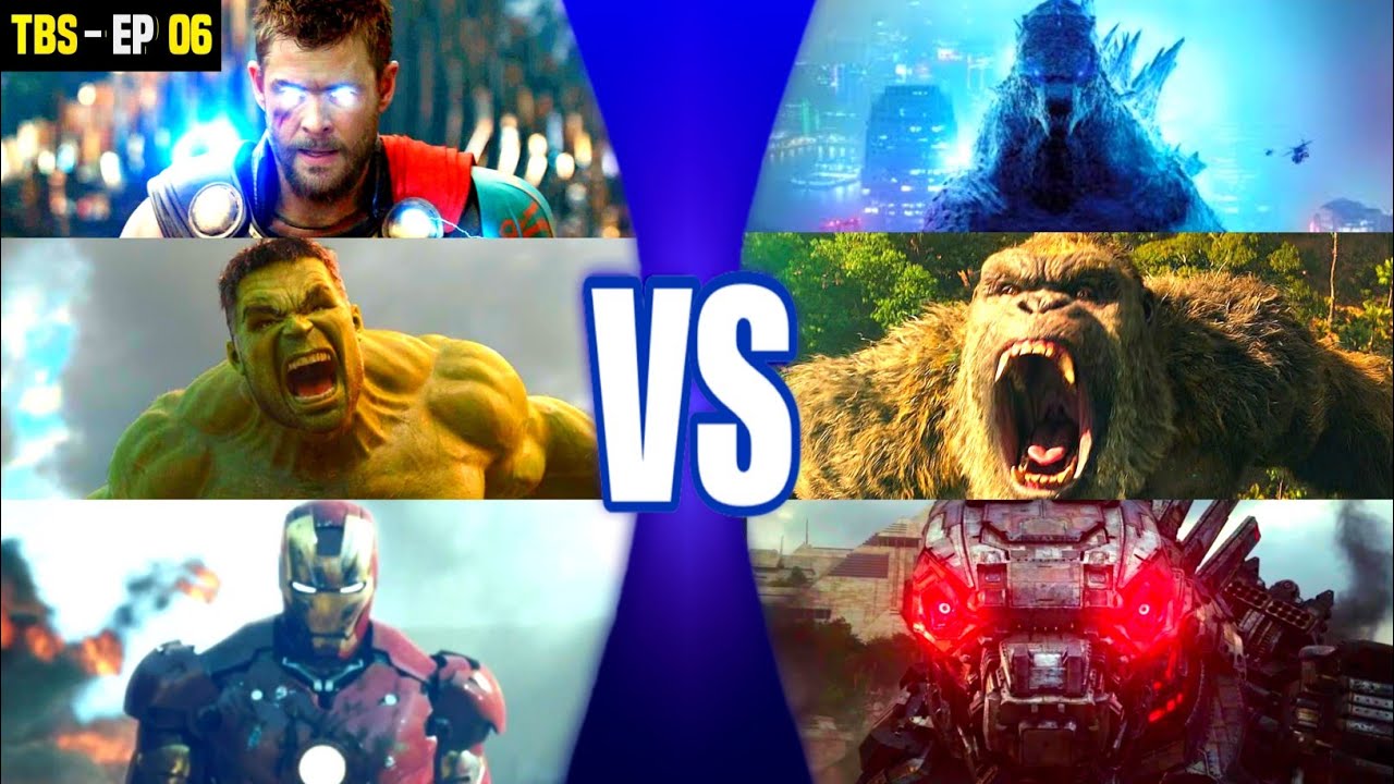 Thor,Hulk,Iron Man vs Godzilla,Kong,Mechagodzilla || Marvel vs Monsterverse || TBS - EP 06,07