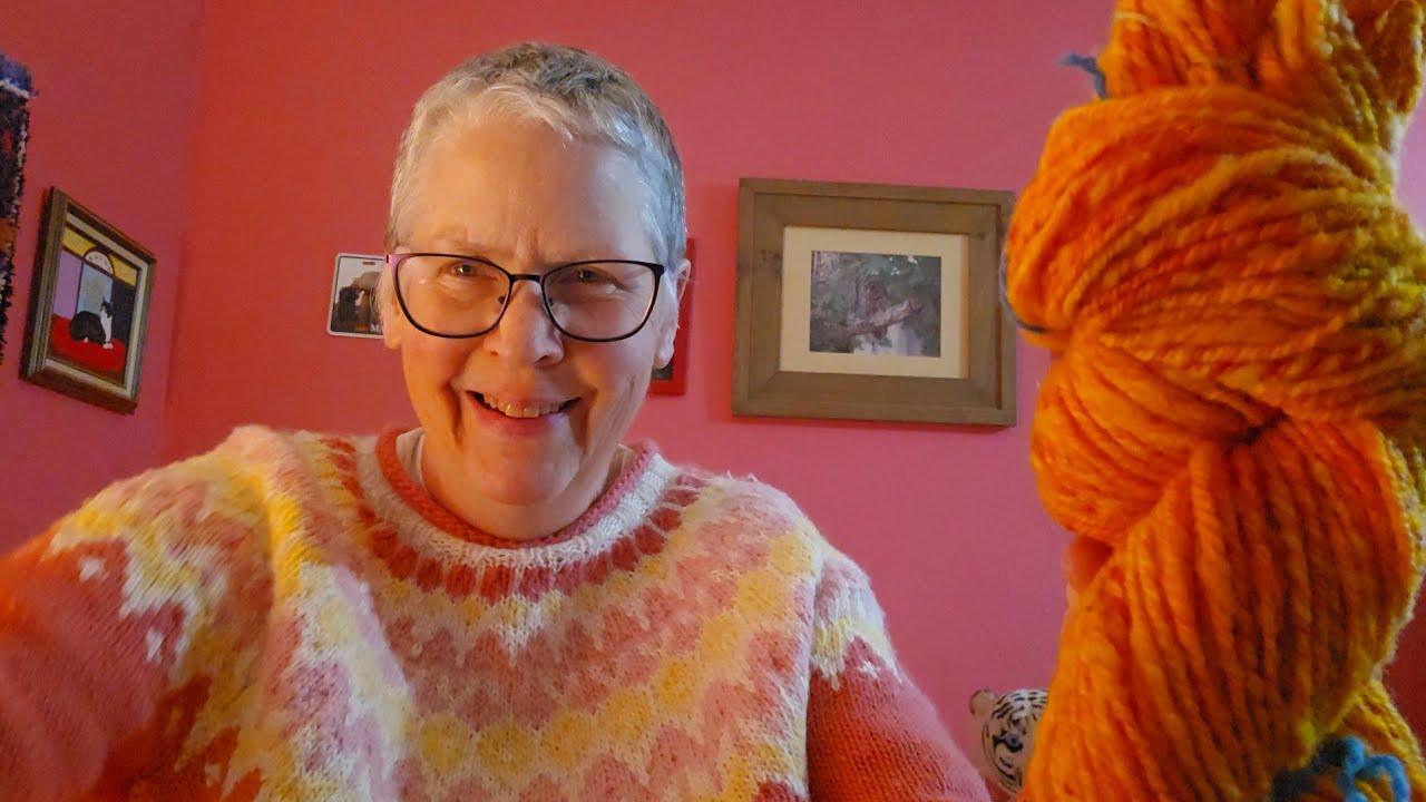 Stricken und Spinnen zur Entspannung