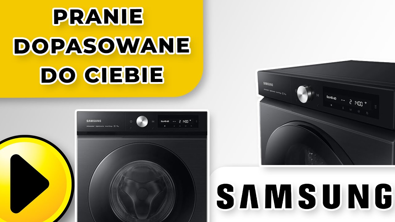 Pralka SAMSUNG BESPOKE WW11BB744DGB | Wideoprezentacja