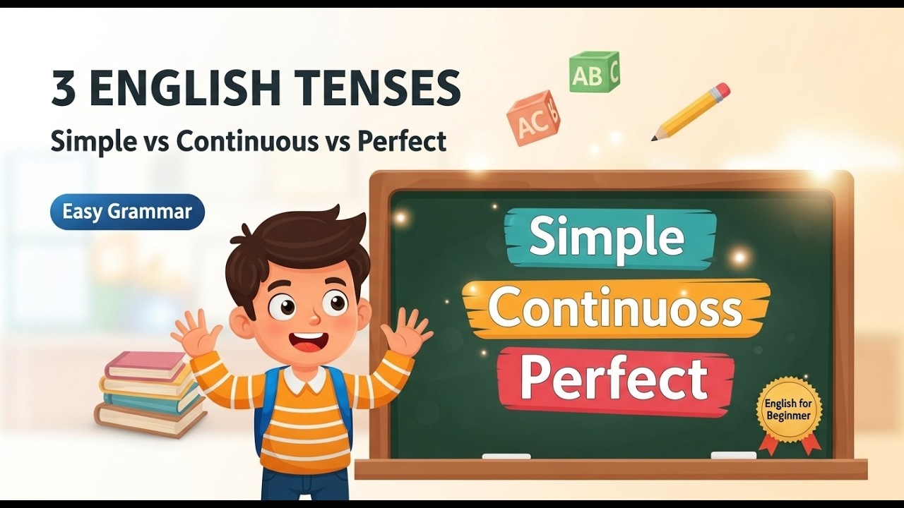 Present Simple vs Continuous vs Perfect | Easy English Grammar for Beginners
