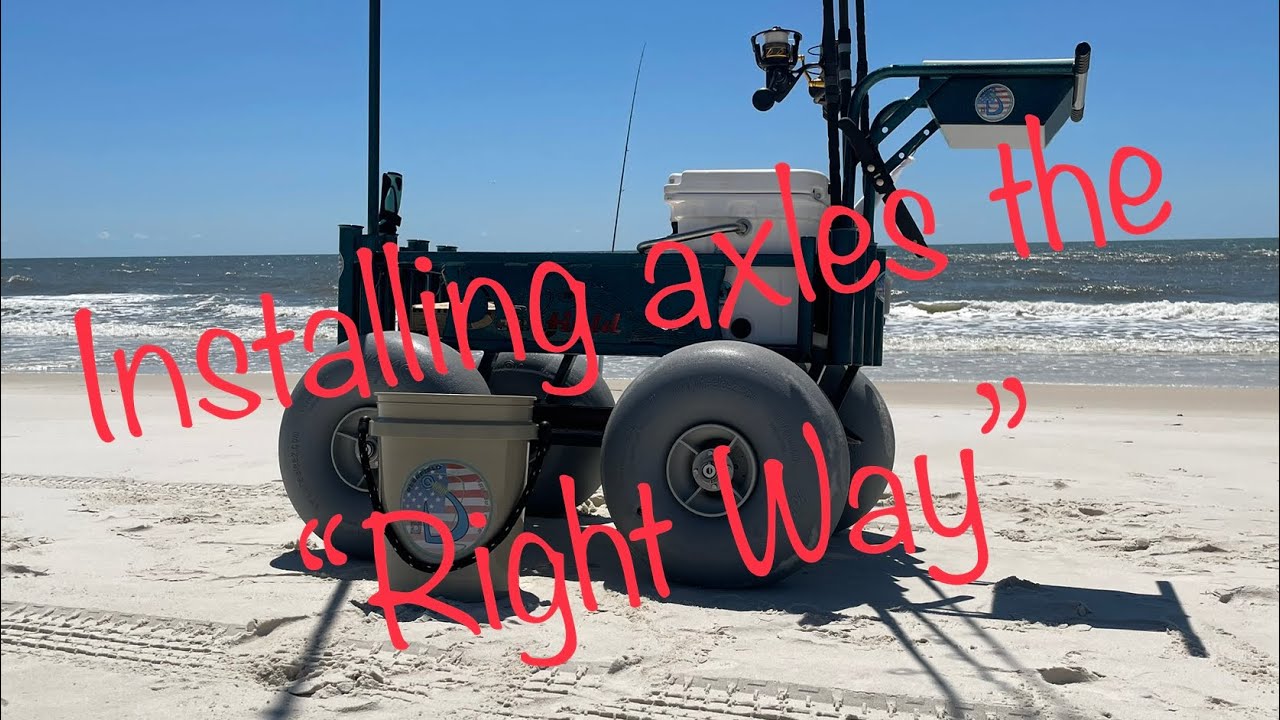BEST way to mount axles to your **BEACH CART**