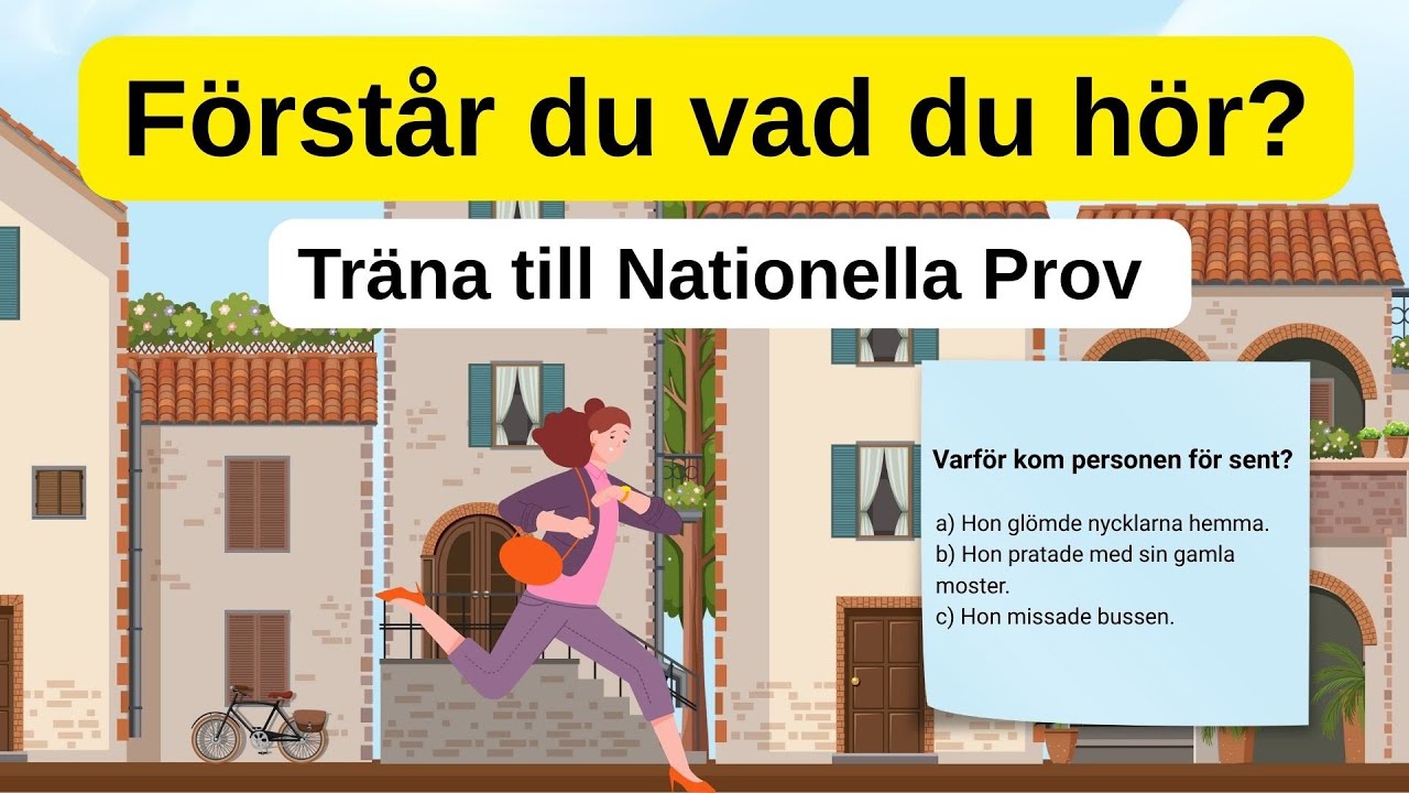 Träna hörförståelse - Nationella Prov (SFI C)