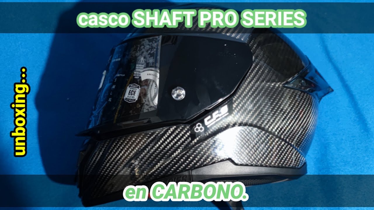 casco SHAFT PRO SERIES EN CARBONO// unboxing casco para motociclista en CARBONO. @Inducascos