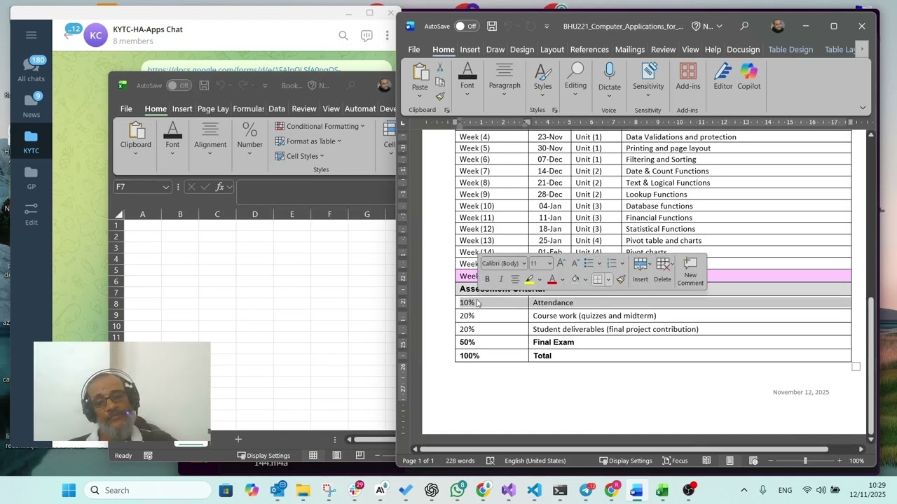 HAA Computer Apps 001 curse overview