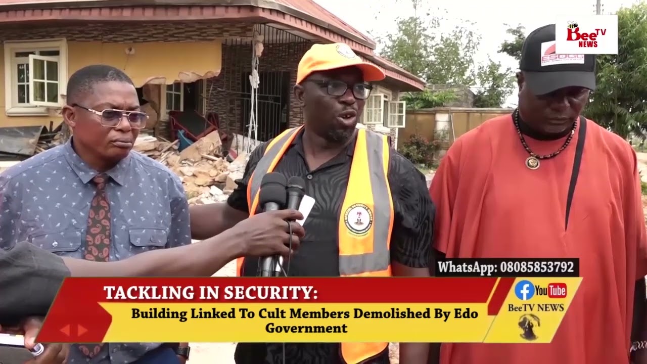 Building Linked To Cult Members Demolished By Edo Government.