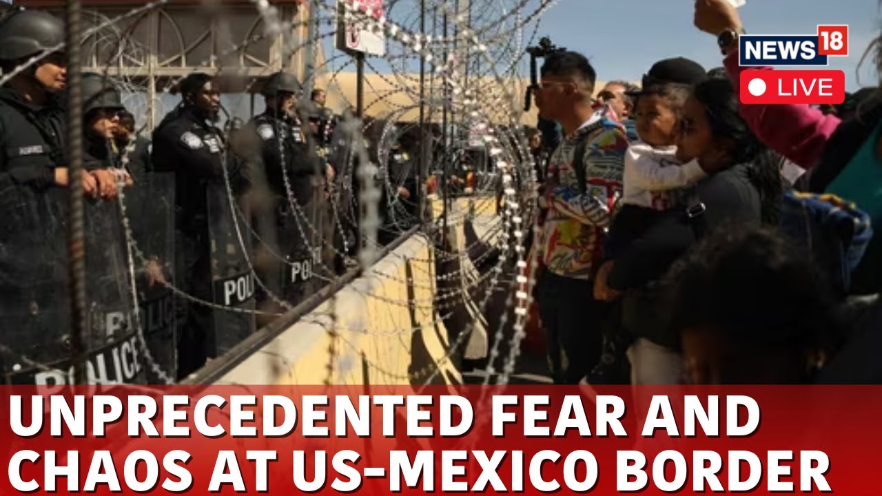 LIVE: Migrants Blanket Mexico Border Amid Trump's Immigration Crackdown | US Mexico Border | N18G