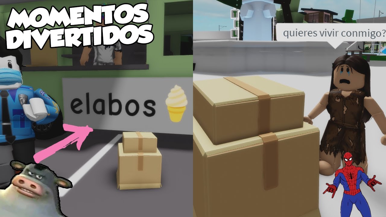 BROOKHAVEN MOMENTOS DIVERTIDOS VESTIDOS DE CAJAS (PARTE 3) (ROBLOX)
