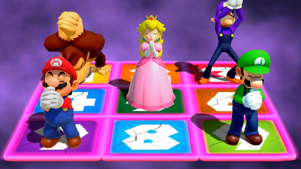 【マリオパーティ4】ミニゲームマリオVsルイージVsヨッシーVsワルイージ(COM最強 たつじん)