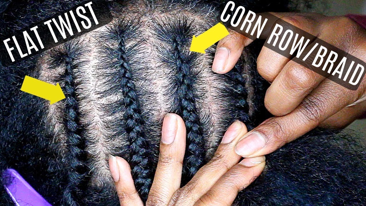 How To CORNROW/BRAID/FLAT TWIST | For BEGINNERS