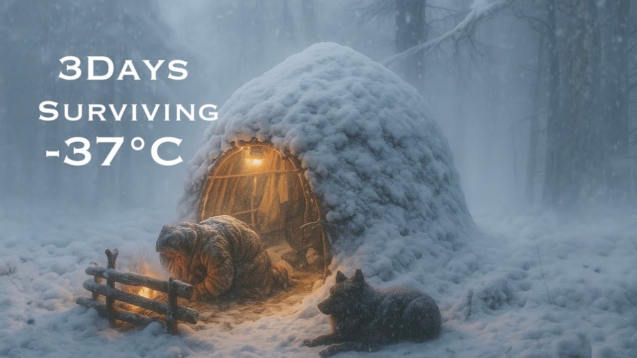Can I Survive 3 Days Alone in a -37°C Blizzard With No Sleeping Bag? (Extreme Cold Survival)