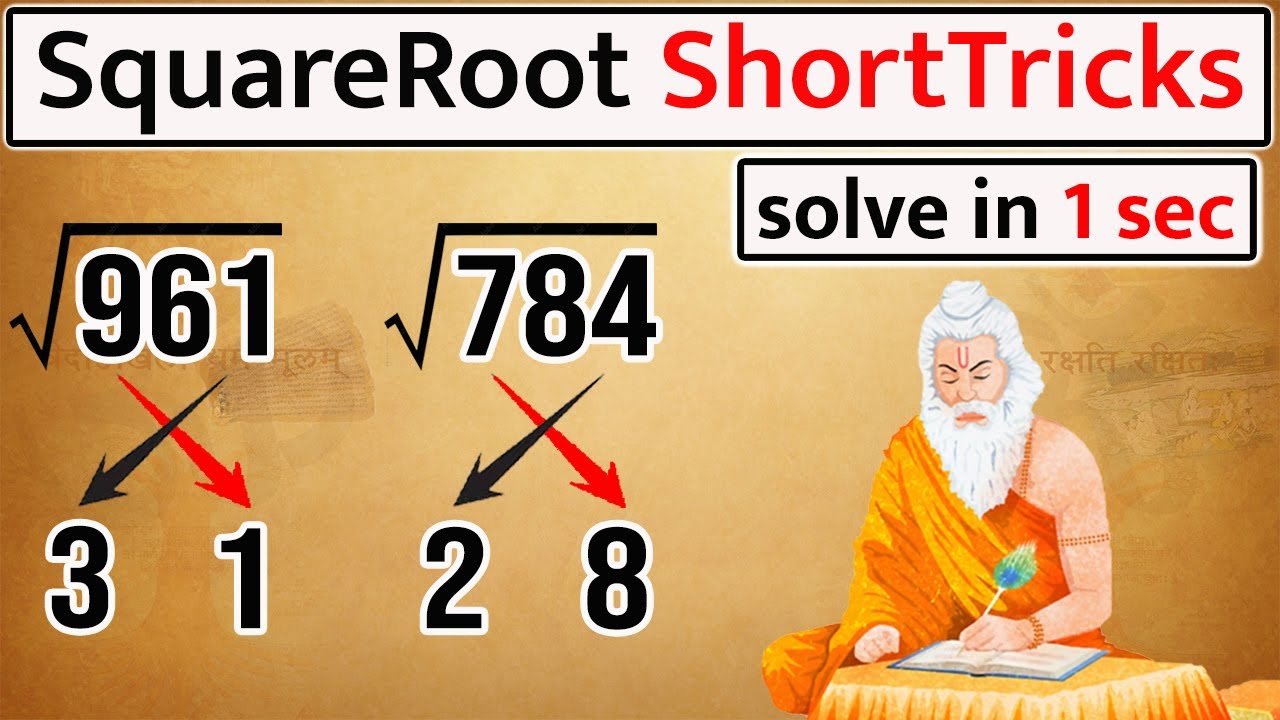 Best Trick To Find Square Root of Three Digit Numbers | SquareRoot #trick in hindi #squareroot