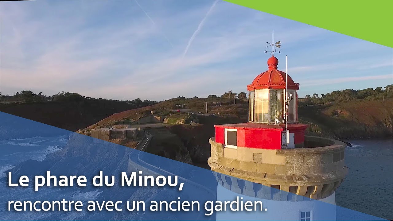 Le phare du petit Minou et son gardien.