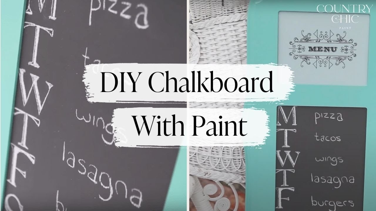 How to Make an Easy DIY Chalkboard with Paint | Chalk-Based Paint Chalkboard Craft Tutorial