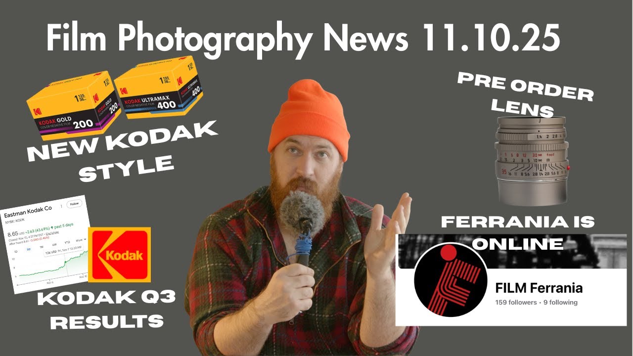 Новости пленочной фотографии 11.10.25: финансовые результаты Kodak, новый облик цветной пленки Ko...