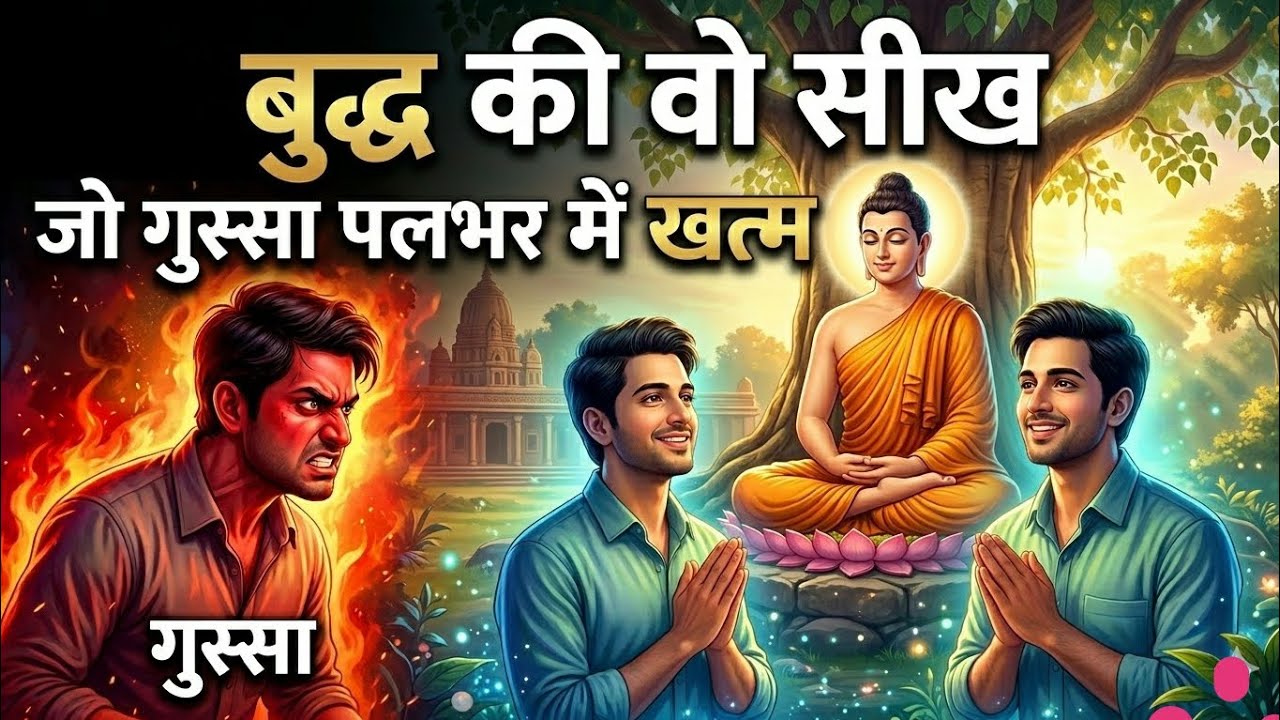 बुद्ध की वो सीख जो गुस्सा पलभर में खत्म कर दे🙏