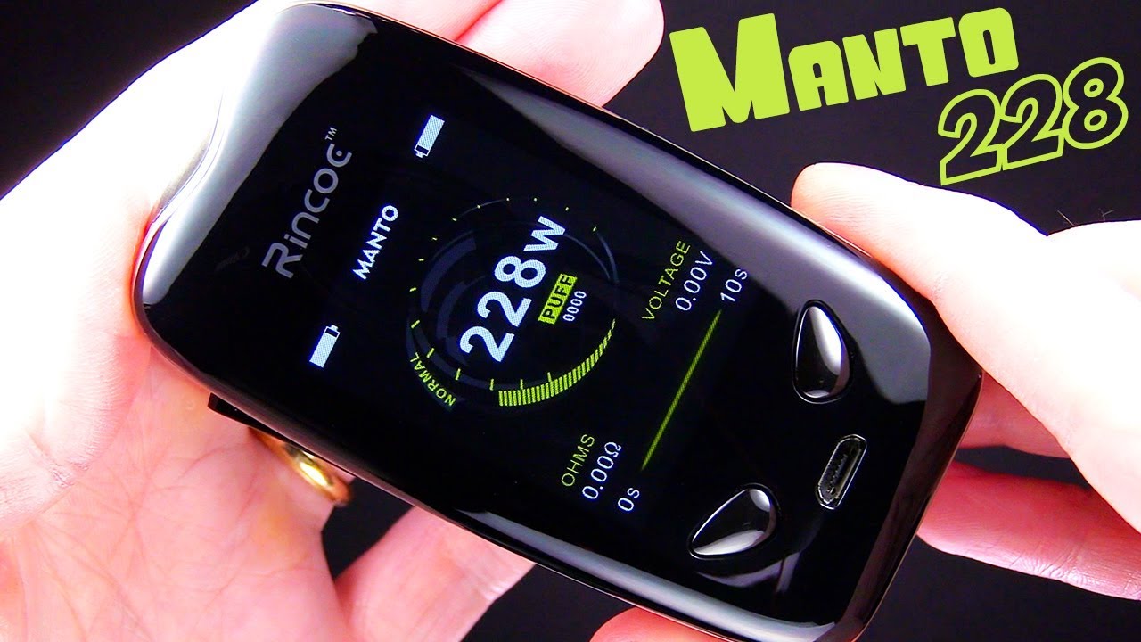 Beautiful Clean Classy Mod! The Manto 228 Vape Kit!