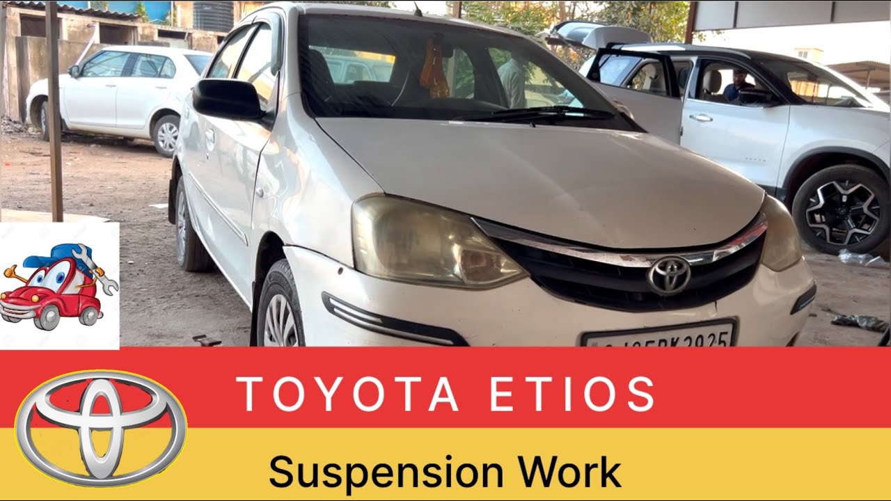 Car suspension work | Toyota Etios | suspension change in car | how to change suspension in car