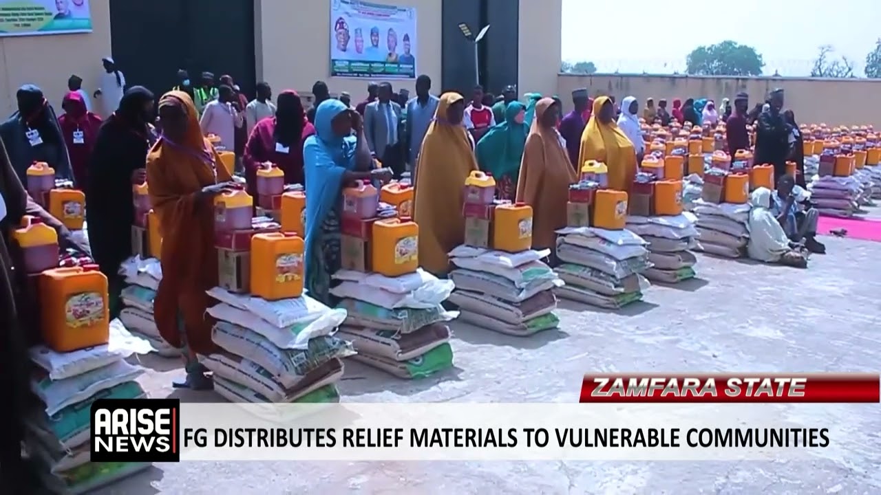 ZAMFARA: FG DISTRIBUTES RELIEF MATERIALS TO VULNERABLE COMMUNITIES