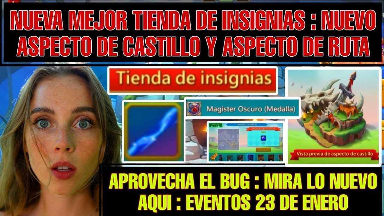 NUEVA MEJOR TIENDA DE INSIGNIAS❗️🔥NUEVO ASPECTO DE CASTILLO☠️NUEVO ASPECTO DE RUTA #lordsmobile #fyp