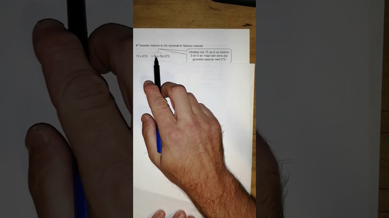 Gr6 Vermenigvuldiging/Maal Faktor opbreuk metodeDistributiewe eienskap metodeKompensasie metode