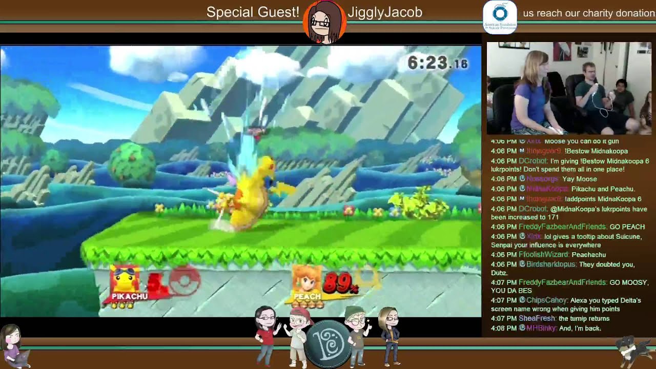 Sm4sh Tournament Continued + Quiplash - DC x JigglyJacob Charity Stream!