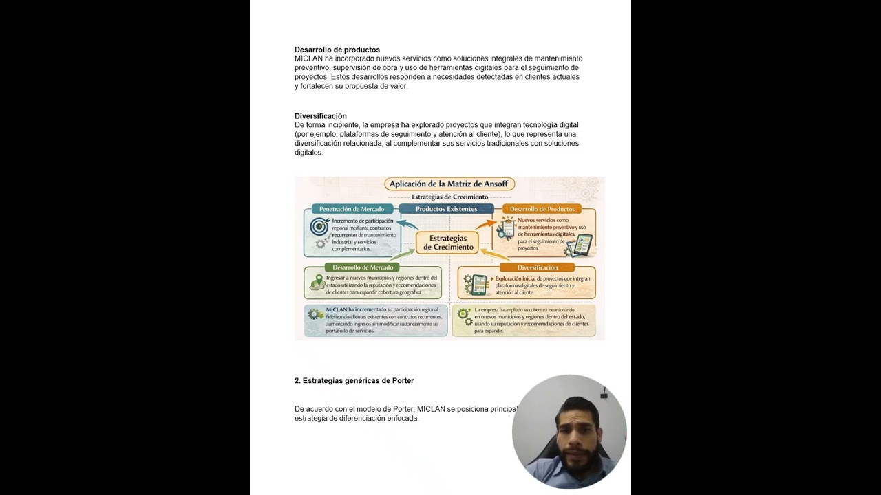 APLICACIÓN DE ESTRATEGIAS DE ANSOFF, PORTER Y BCG -MIRAMONTES CARLOS ACT 04