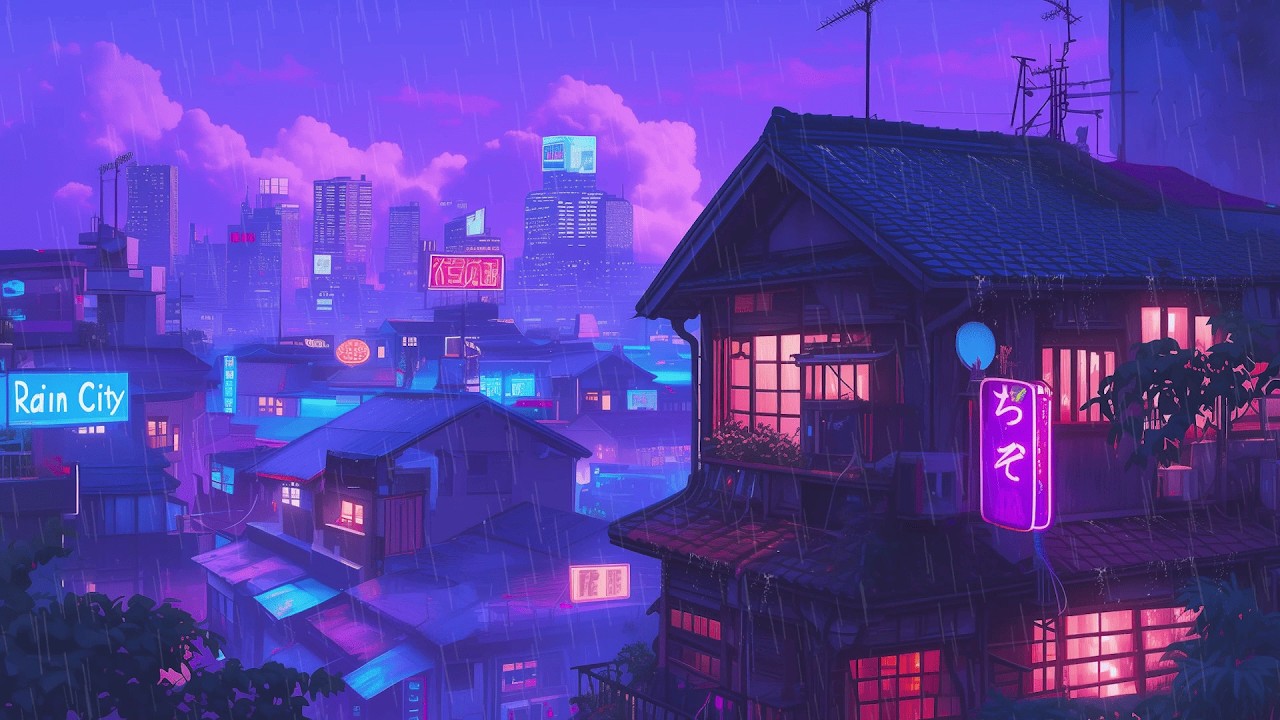 Quiet Street Focus 🌧️ Rain Lofi Hip Hop Beats For Study And Sleep | Rainy Nights & Lofi Dreams