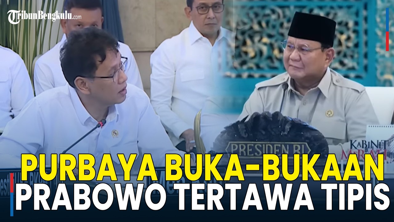 Purbaya Keras! Sindir Para Analis 'Nyinyir' Bikin Prabowo Tertawa Tipis di Sidang Kabinet Paripurna
