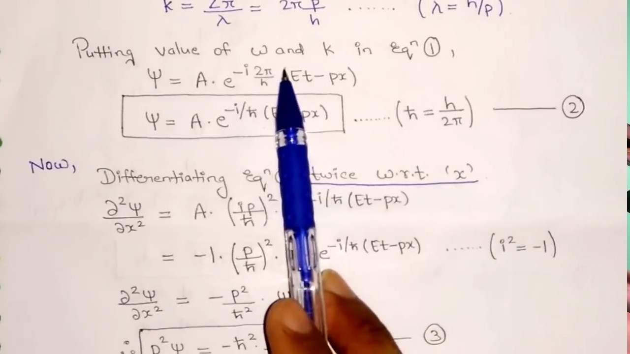 Schrodinger's Time Dependent Wave Equation (STDE)