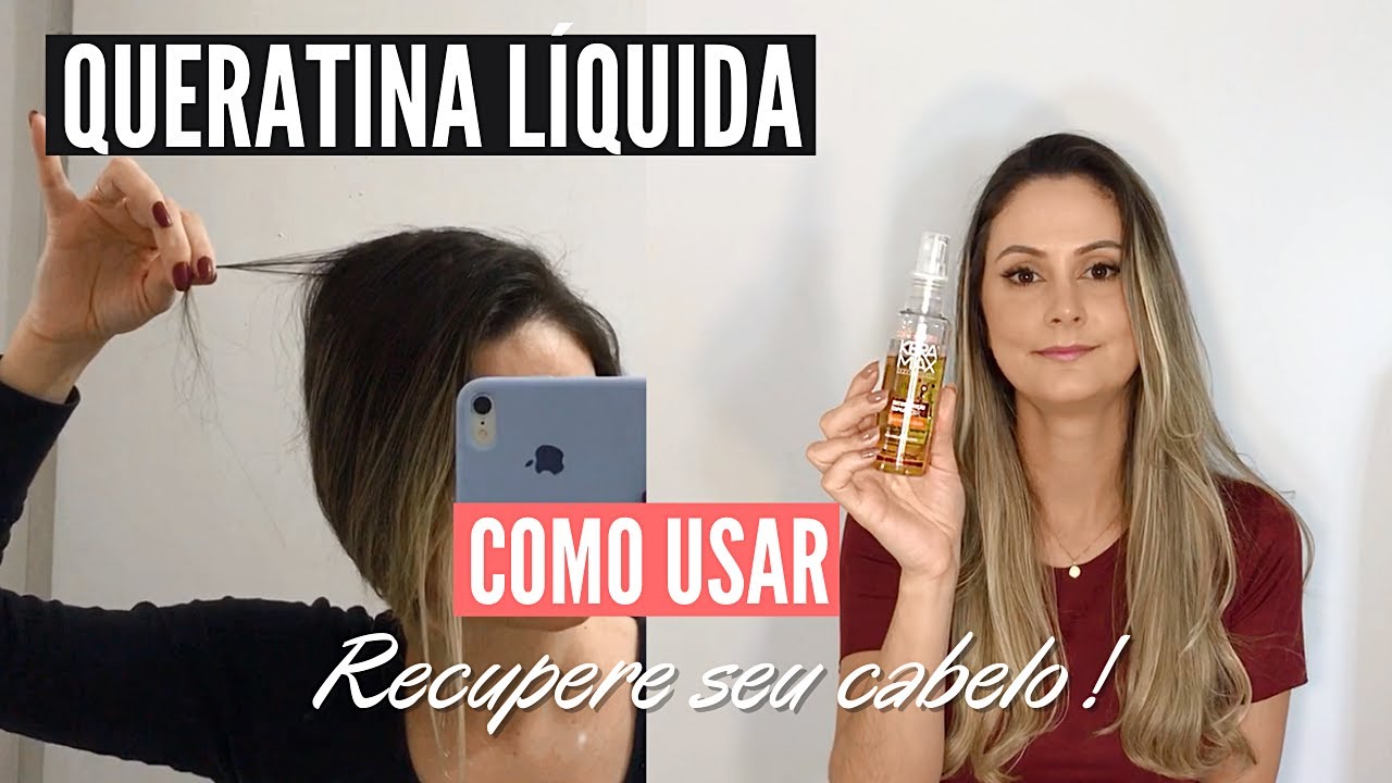 COMO USAR QUERATINA L&Iacute;QUIDA - Resenha Keramax reconstru&ccedil;&atilde;o capilar.