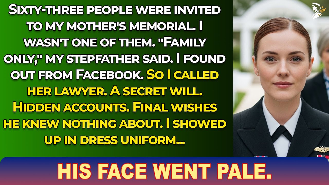 I wasn't invited to my own mother's memorial until I showed up in dress uniform with her law