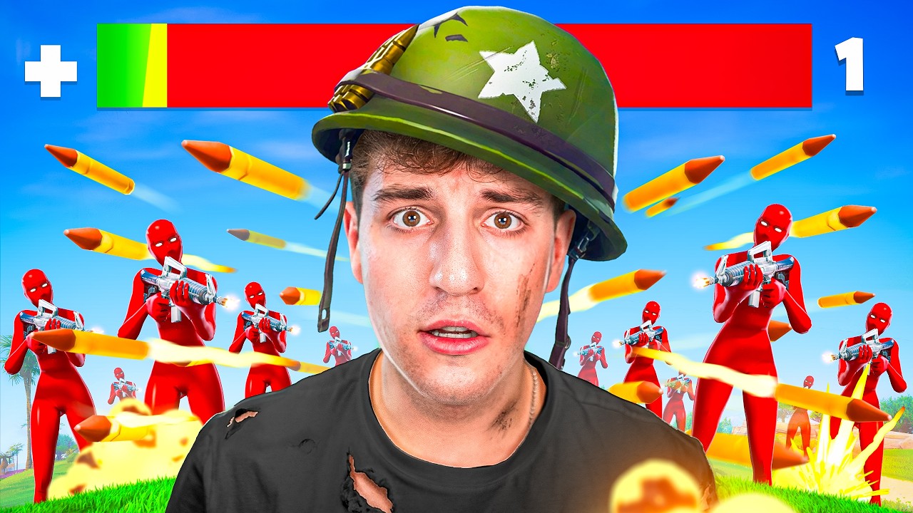WŁAMAŁEM SIĘ na TYLKO 1 HP TURNIEJ w Fortnite