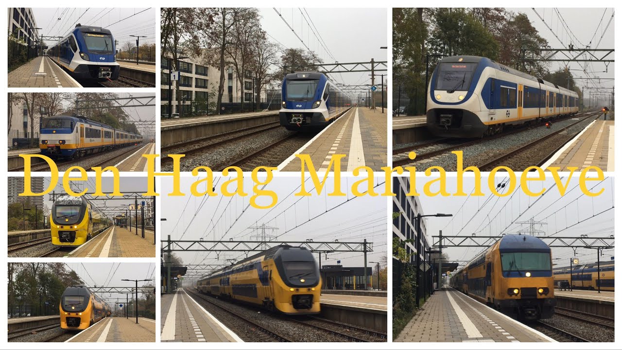 Treinen op Station Den Haag Mariahoeve - 16 november 2018
