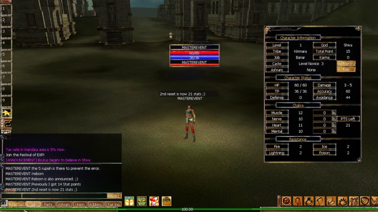 [Guide] Level Reset in Tantra Online using !reborn