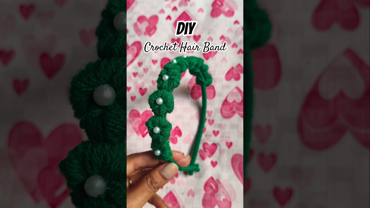 Diy Hand Crochet Hair Band 