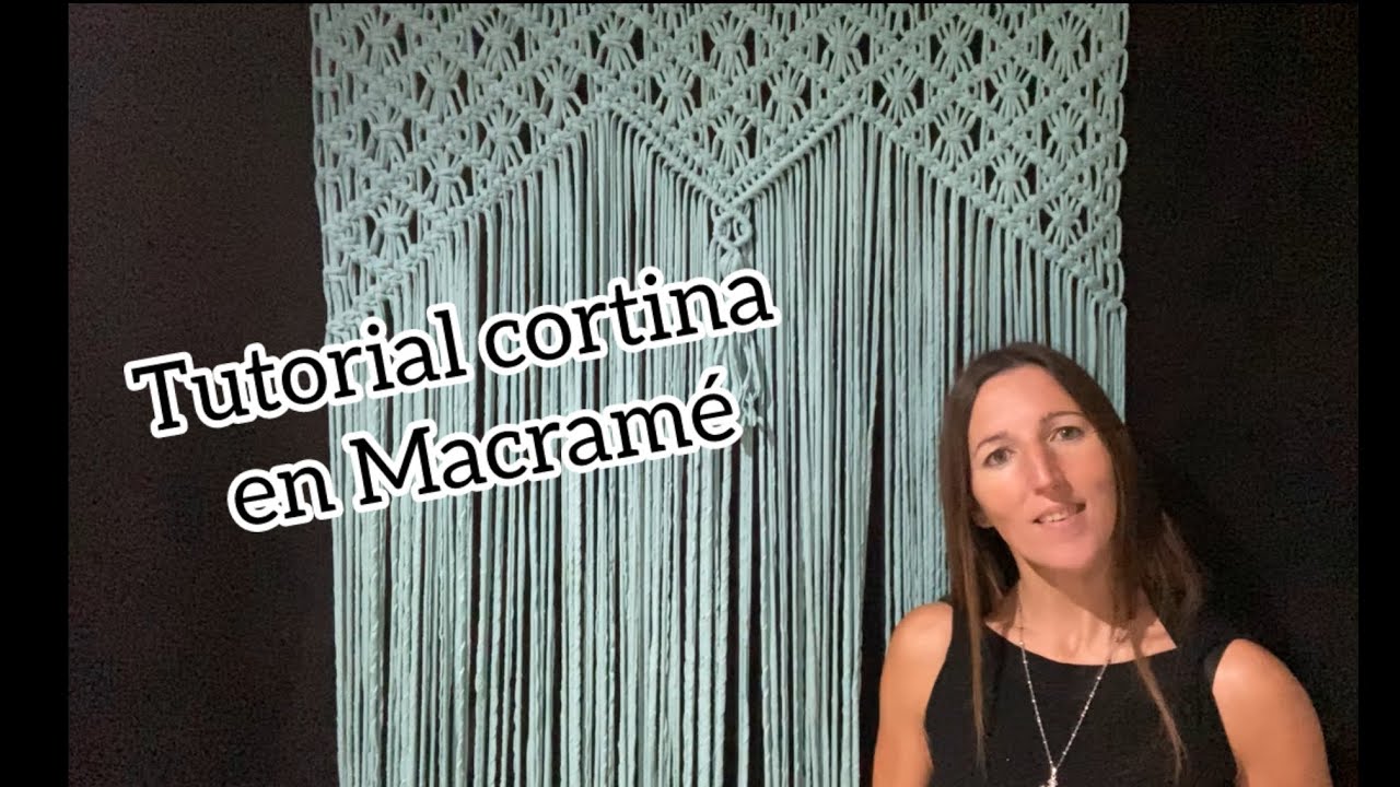 Cómo hacer cortina en macramé. Paso a paso cortina en macramé