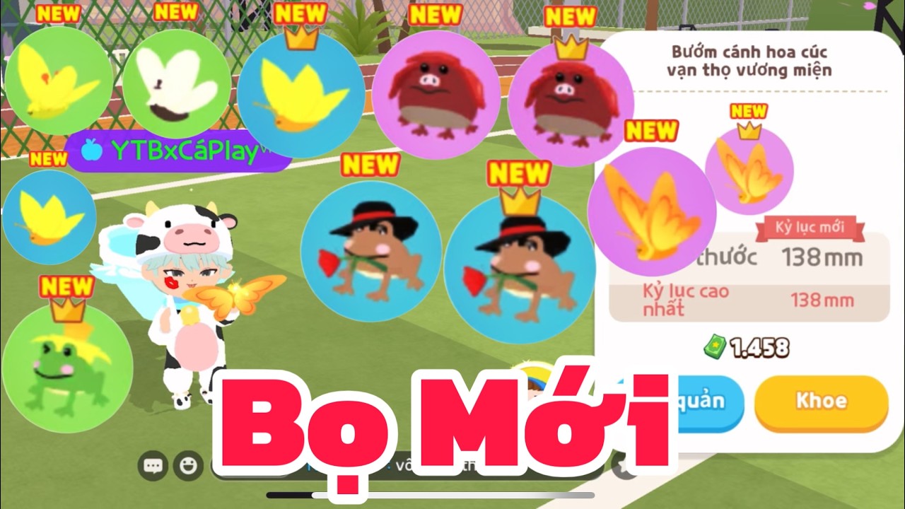 (Play Together) Mình Bắt Full Tất Cả Ếch Mới Và Bướm Mới