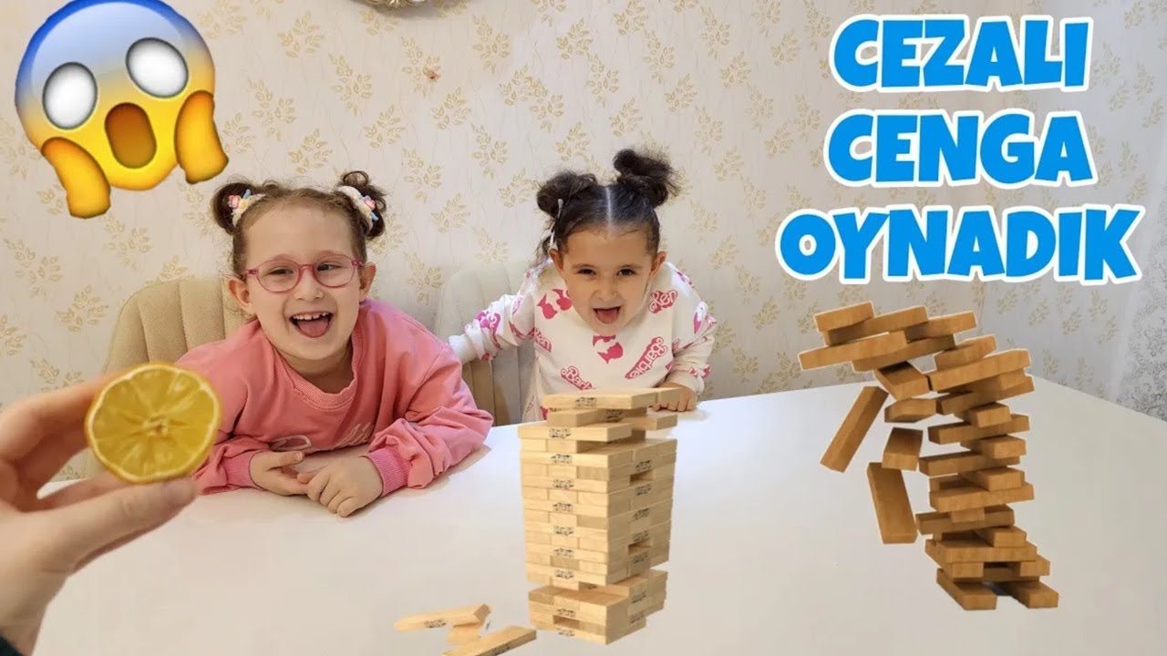 BAHAR VE BANU ALYA CEZALI JENGA OYNADIK !! ماما جابت بيبي - جنى مقداد | طيور الجنة