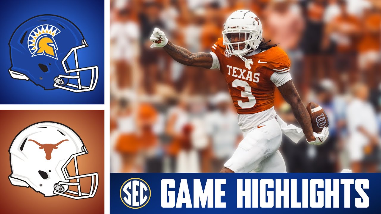 San Jose State Spartans at No. 7 Texas Longhorns | Game Highlights | 2025 SEC Football