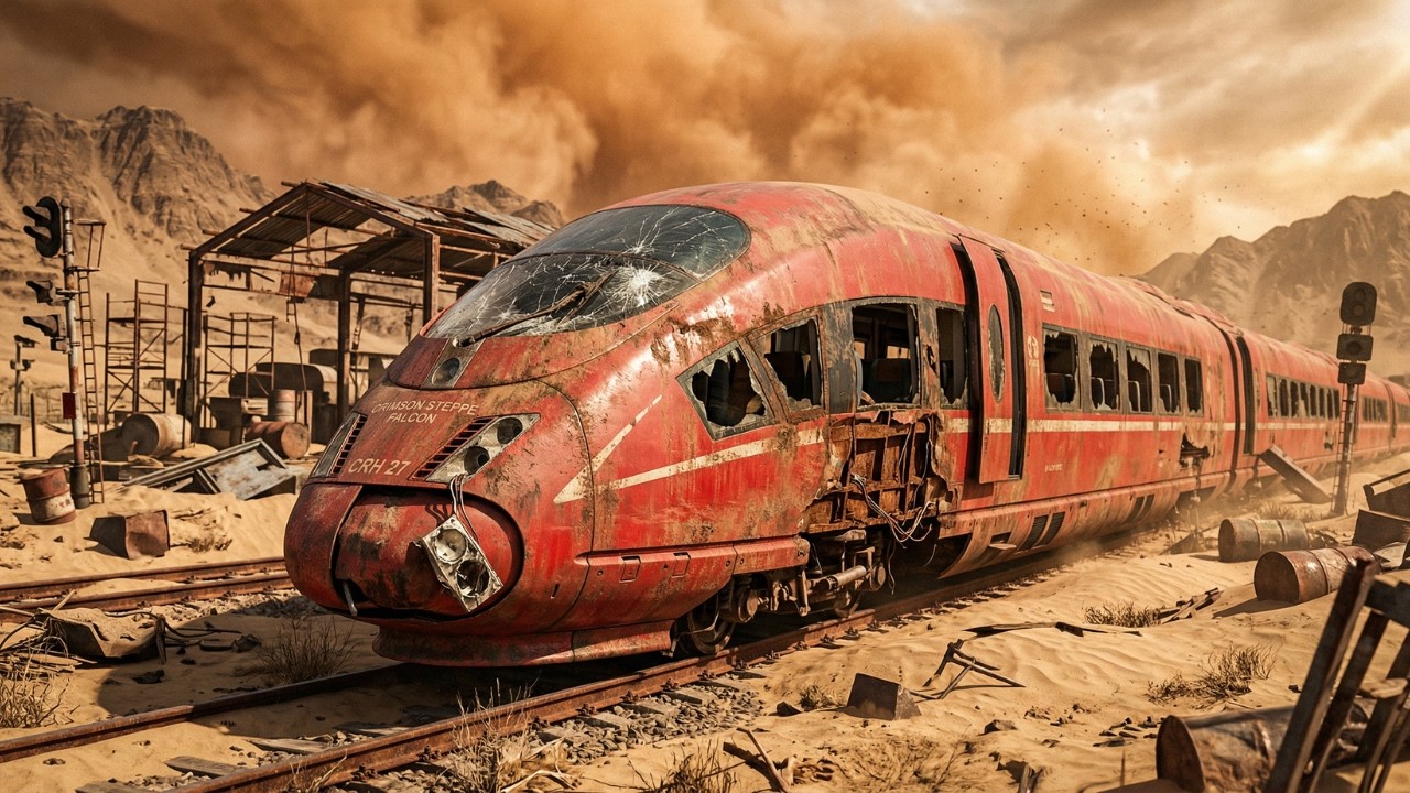 Crimson Steppe Falcon CRH 27: Inside China’s Sandstorm Rail Restoration