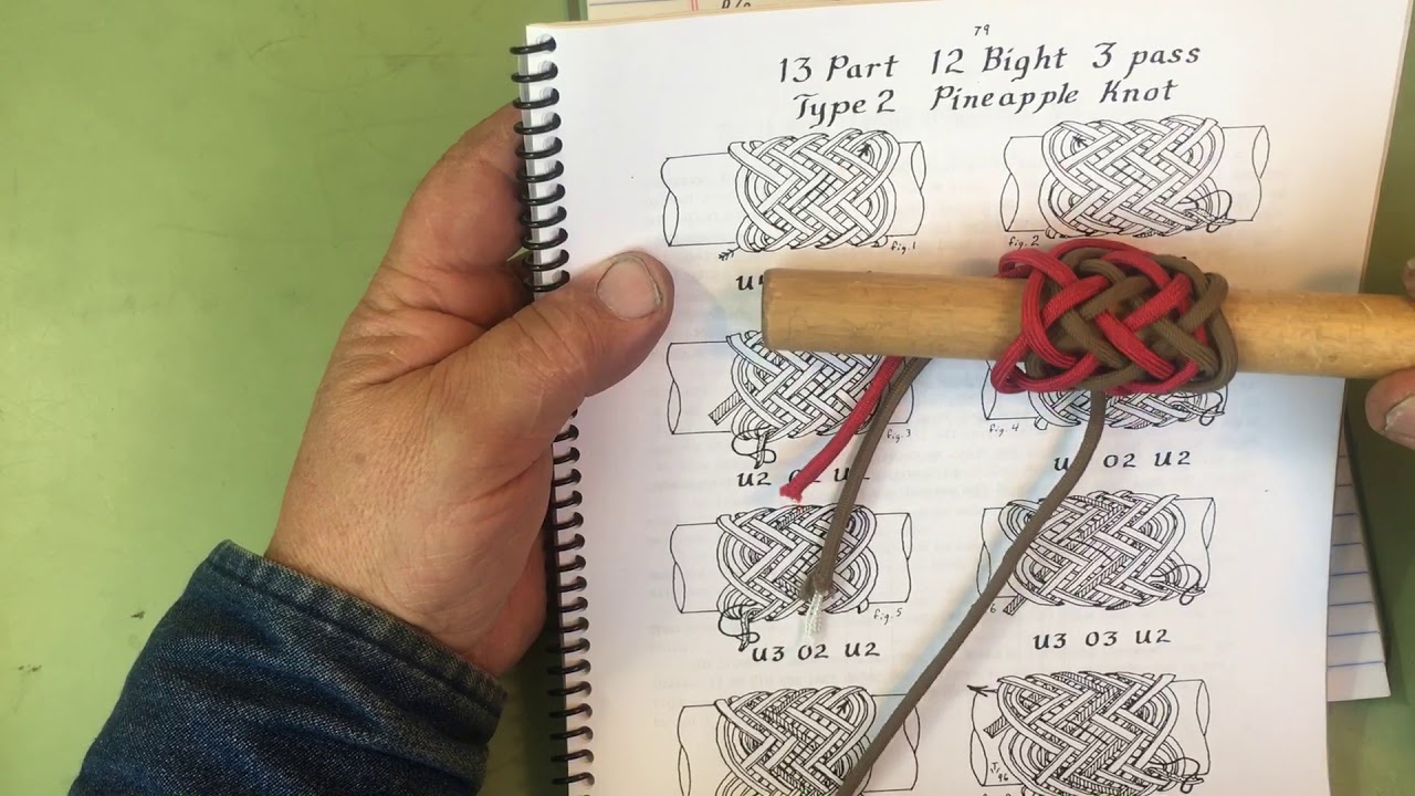 Tying a 3 pass Type 2 Pineapple Knot