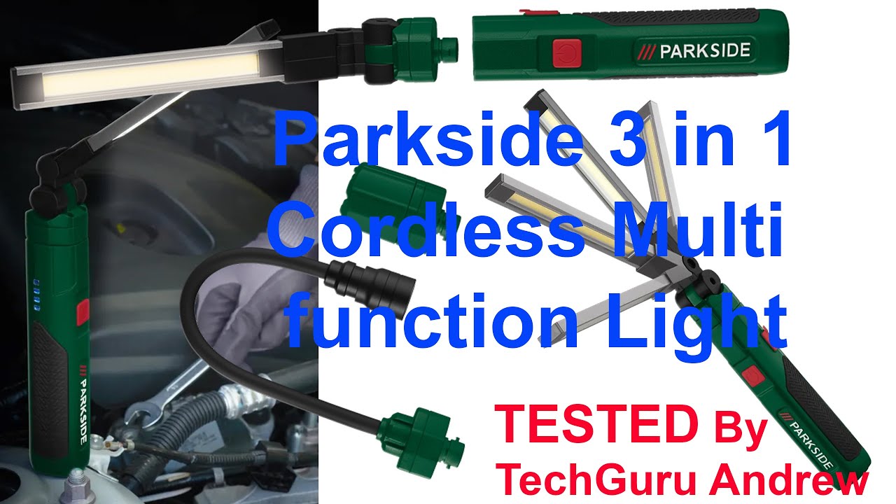 Parkside 3 in 1 Cordless Multi function Light PAML 2000 A1