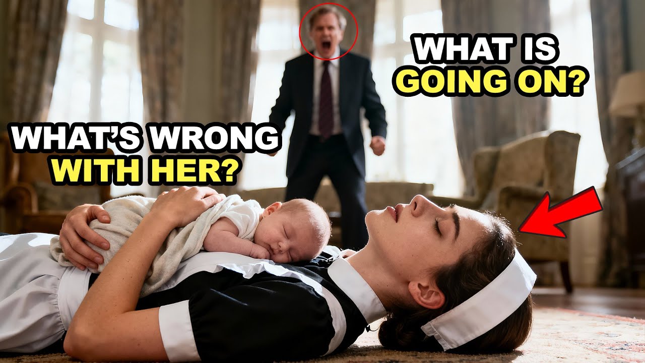 THE MAID SLEPT ON THE FLOOR BESIDE THE MILLIONAIRE’S BABY — HIS REACTION STUNS ALL