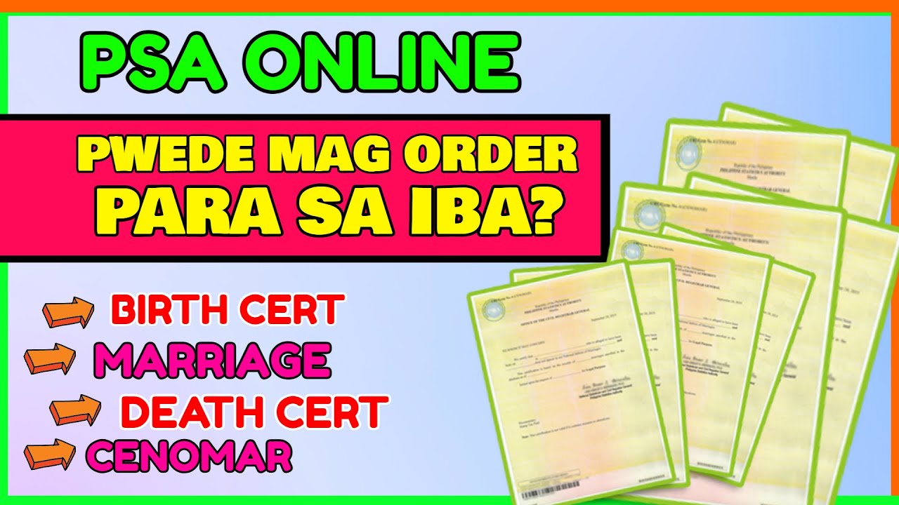 PSA Online: Can I get PSA Certificate for Someone Else? How to Pay PSA Online?