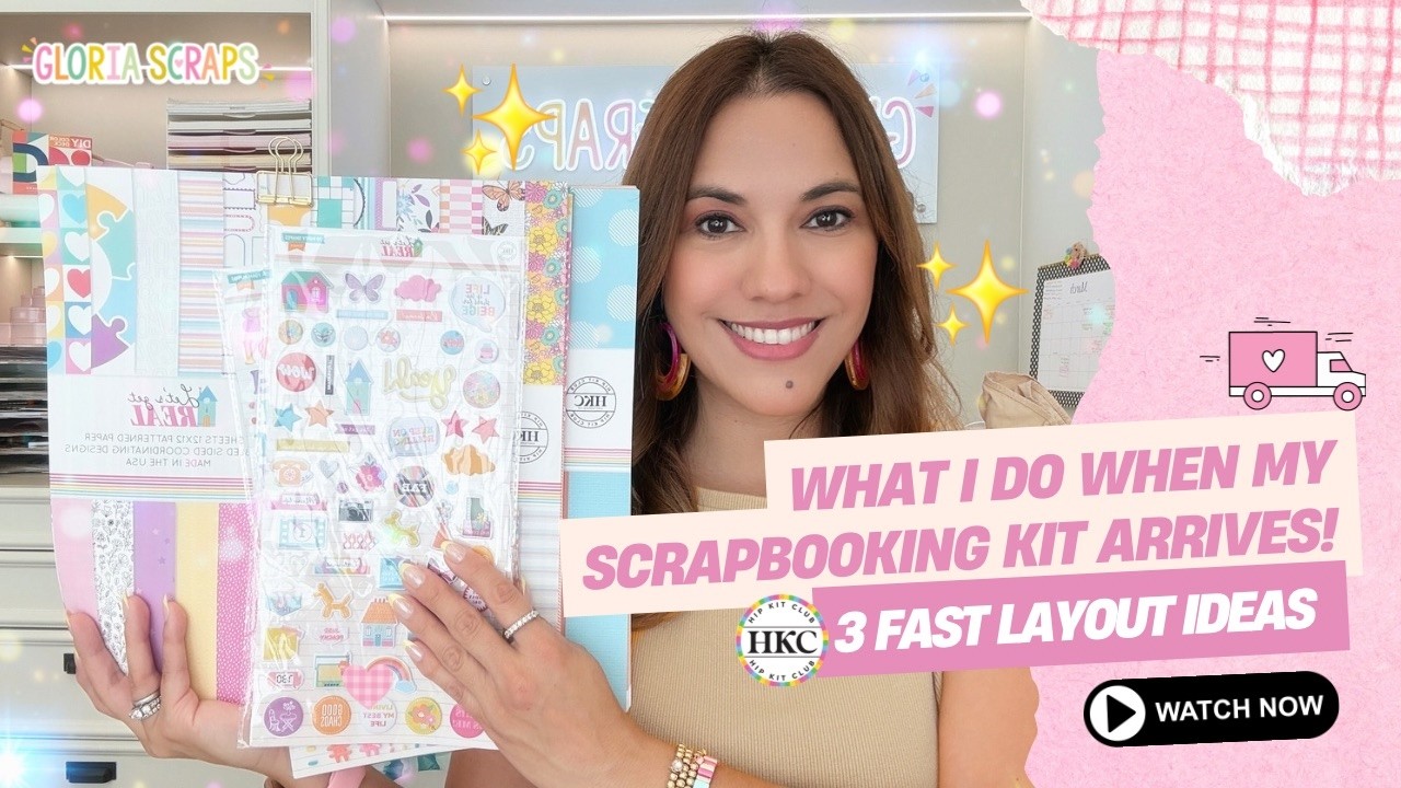 Что я делаю, когда получаю свой набор для скрапбукинга! (3 быстрых идеи для оформления)