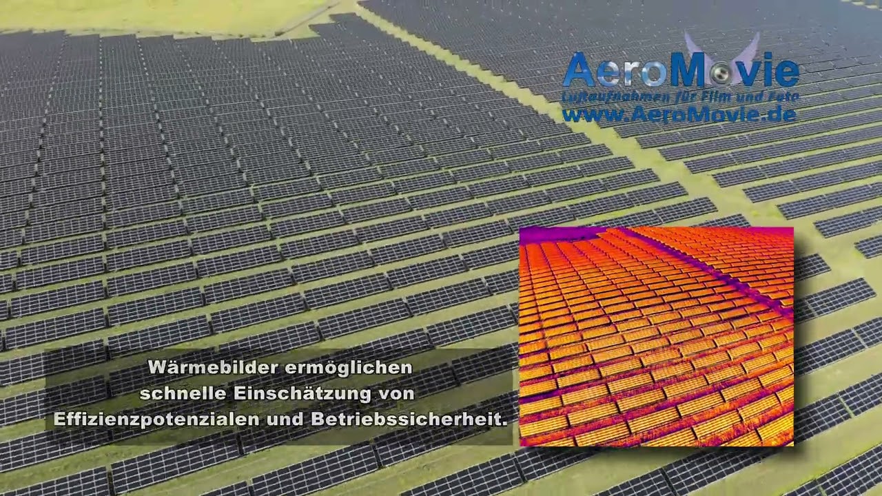 Drohnenservice für  Inspektionsflüge für Photovoltaik-Freiflächen- und Dachanlagen