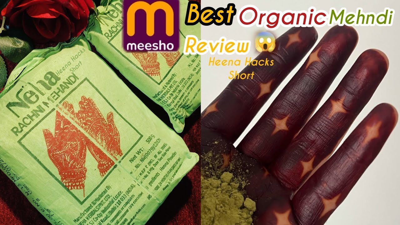 Best Original henna for dark stain 😱 / Meesho Mehndi review Heena paste / Secret 🤫 for Dark stain ❤️