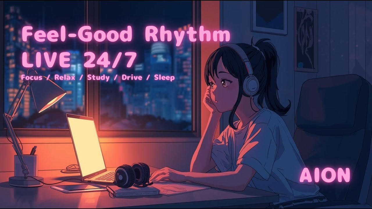 🔴 Feel-Good Rhythm LIVE｜Groovy Chill R&B for Focus & Relax (AION) wok/study/sleep/drive