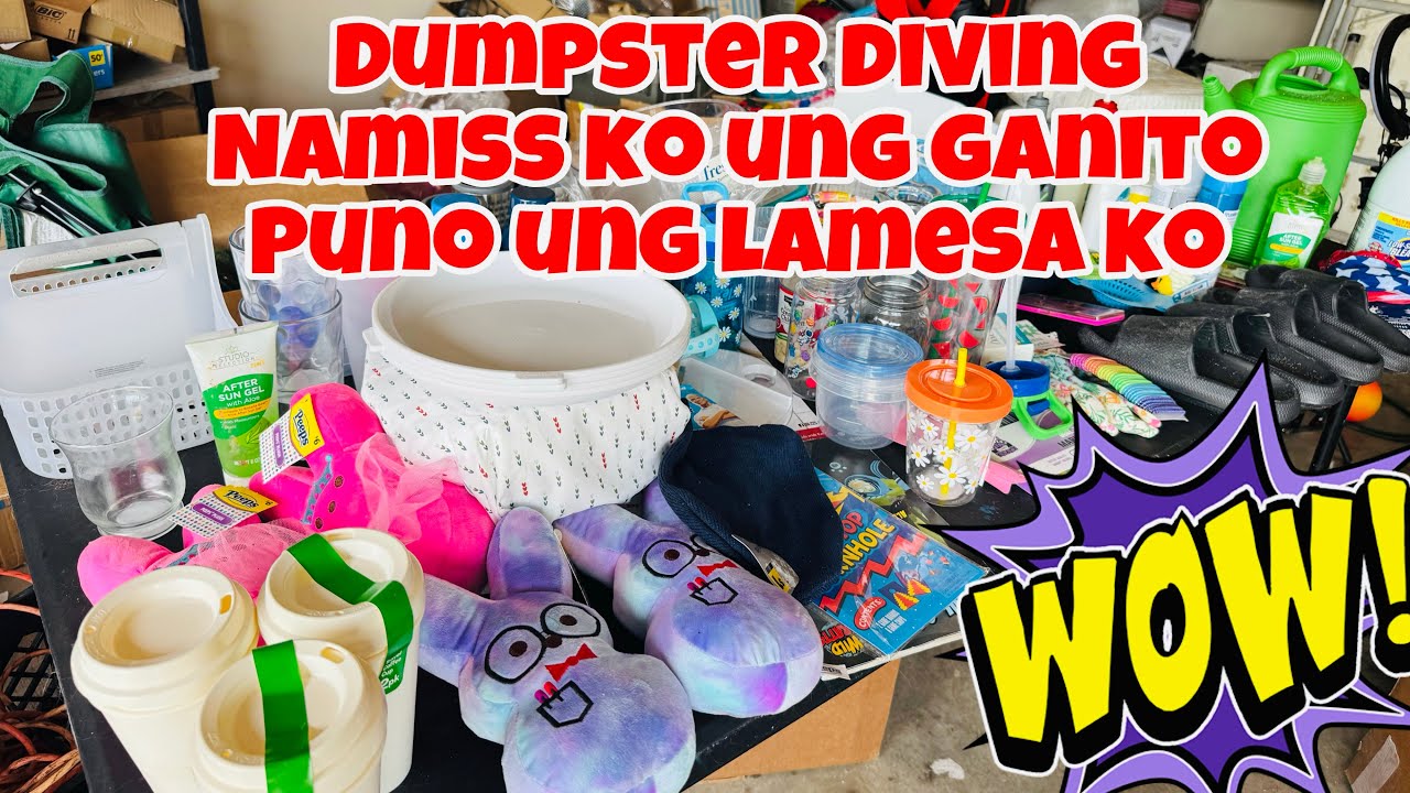 DUMPSTER DIVING/MAHABA HABANG KALKALAN ITO ANG DAMING TAPON #dumpsterdiving #mabethslotsvlog